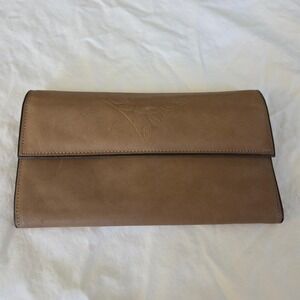 Vintage Rolf's New Old‎ Stock Embossed Floral Wallet Envelope Style, Taupe Brown